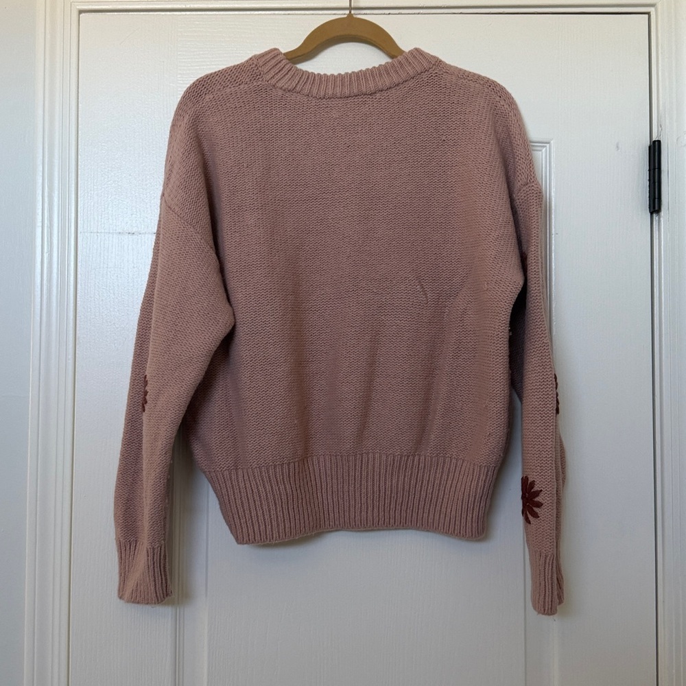 Madewell Dusty Rose Floral Knit Sweater - Picture 5 of 5